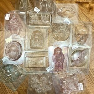 Small LOT of mini plastic chocolate molds